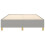 VidaXL (light grey, 35 cm/ 4ft6 double) vidaXL Box Spring Bed Frame Mattress Foundation Upholstered Bed Base Fabric 5