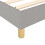 VidaXL (light grey, 35 cm/ 3ft single) vidaXL Box Spring Bed Frame Mattress Foundation Upholstered Bed Base Fabric 7