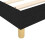 VidaXL (black, 25 cm/ 3ft single) vidaXL Box Spring Bed Frame Mattress Foundation Upholstered Bed Base Fabric 7