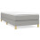 VidaXL (light grey, 25 cm/ 3ft single) vidaXL Box Spring Bed Frame Mattress Foundation Upholstered Bed Base Fabric 1