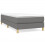 VidaXL (dark grey, 25 cm/ 3ft single) vidaXL Box Spring Bed Frame Mattress Foundation Upholstered Bed Base Fabric 1