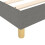 VidaXL (dark grey, 25 cm/ 3ft single) vidaXL Box Spring Bed Frame Mattress Foundation Upholstered Bed Base Fabric 7