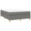 VidaXL (dark grey, 35 cm/ 4ft6 double) vidaXL Box Spring Bed Frame Mattress Foundation Upholstered Bed Base Fabric 3