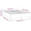 VidaXL (black, 35 cm/ 4ft6 double) vidaXL Box Spring Bed Frame Mattress Foundation Upholstered Bed Base Fabric 4