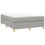 VidaXL (light grey, 35 cm/ 4ft6 double) vidaXL Box Spring Bed Frame Mattress Foundation Upholstered Bed Base Fabric 3