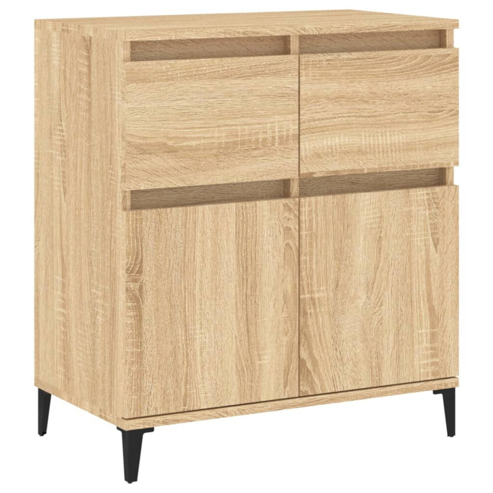 VidaXL Sideboard Sonoma Oak 60x35x70 cm Engineered Wood Brown - Image 3