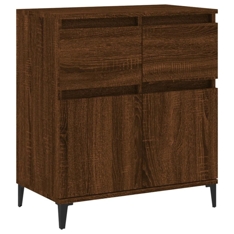 (brown oak) vidaXL Sideboard Storage Cabinet Cupboard Highboard for Home Engineered Wood