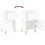 VidaXL (white, 2 pcs) vidaXL Bedside Cabinets Bedside Table Nightstand Table Side Table End Table 9