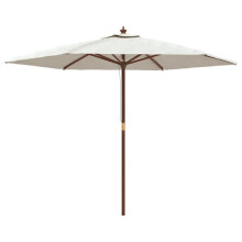 (sand) vidaXL Garden Parasol Outdoor Umbrella Parasol Sun Shade with Wooden Pole