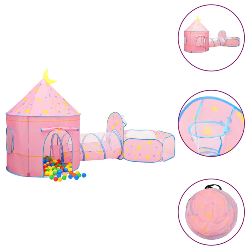 Vidaxl (Multicolour) Children Play Tent With 250 Balls Play House Game Tent Multi Colours