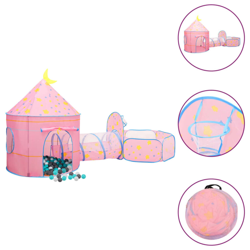 Vidaxl (Multicolour 1) Children Play Tent With 250 Balls Play House Game Tent Multi Colours
