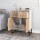 VidaXL (white) vidaXL Sideboard Storage Side Cabinet Cupboard Home Organiser Engineered Wood 3