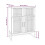 VidaXL (white) vidaXL Sideboard Storage Side Cabinet Cupboard Home Organiser Engineered Wood 4
