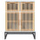 VidaXL (white) vidaXL Sideboard Storage Side Cabinet Cupboard Home Organiser Engineered Wood 5