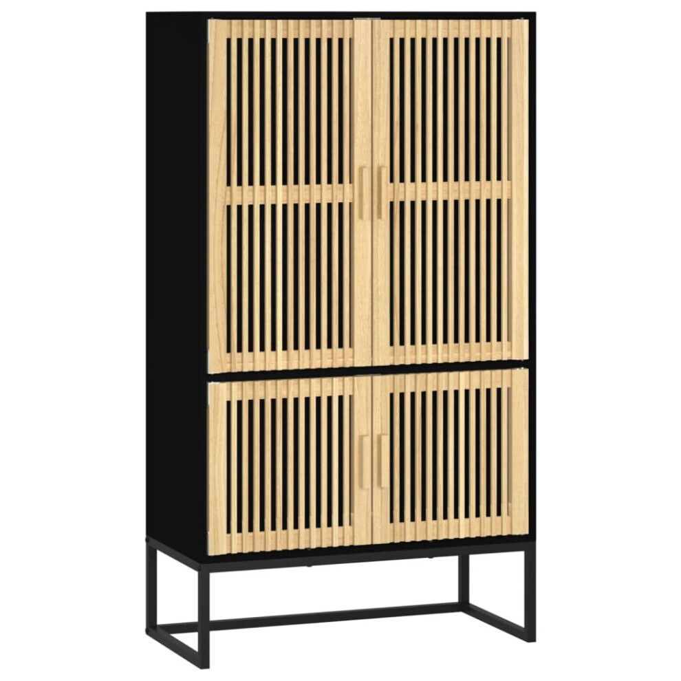 Vidaxl (Black) Highboard Engineered Wood Cupboard Cabinet Sideboard Multi Colours