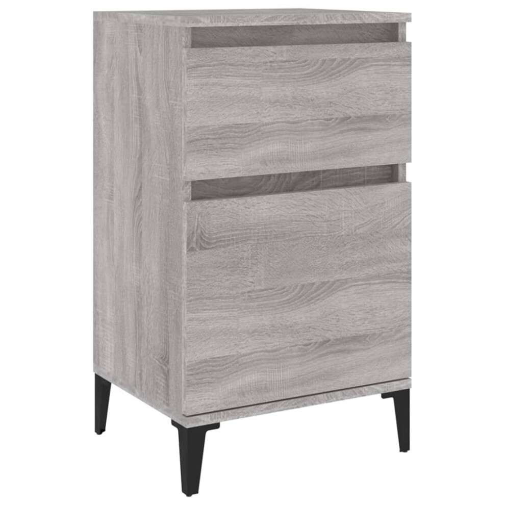 Vidaxl (Grey Sonoma, 1 Pcs) Bedside Cabinets Bedside Table Nightstand Table Side Table End Table