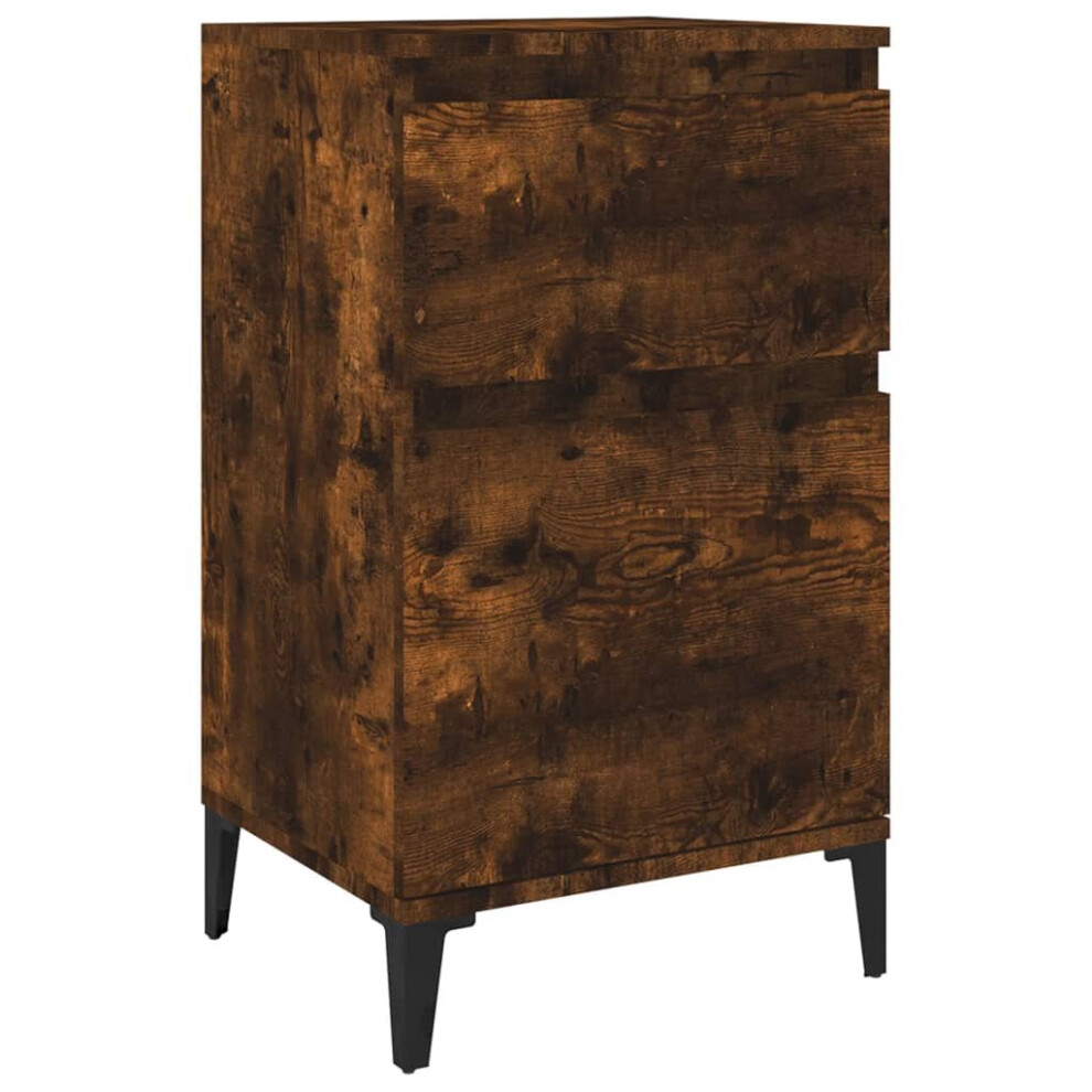 Vidaxl (Smoked Oak, 1 Pcs) Bedside Cabinets Bedside Table Nightstand Table Side Table End Table