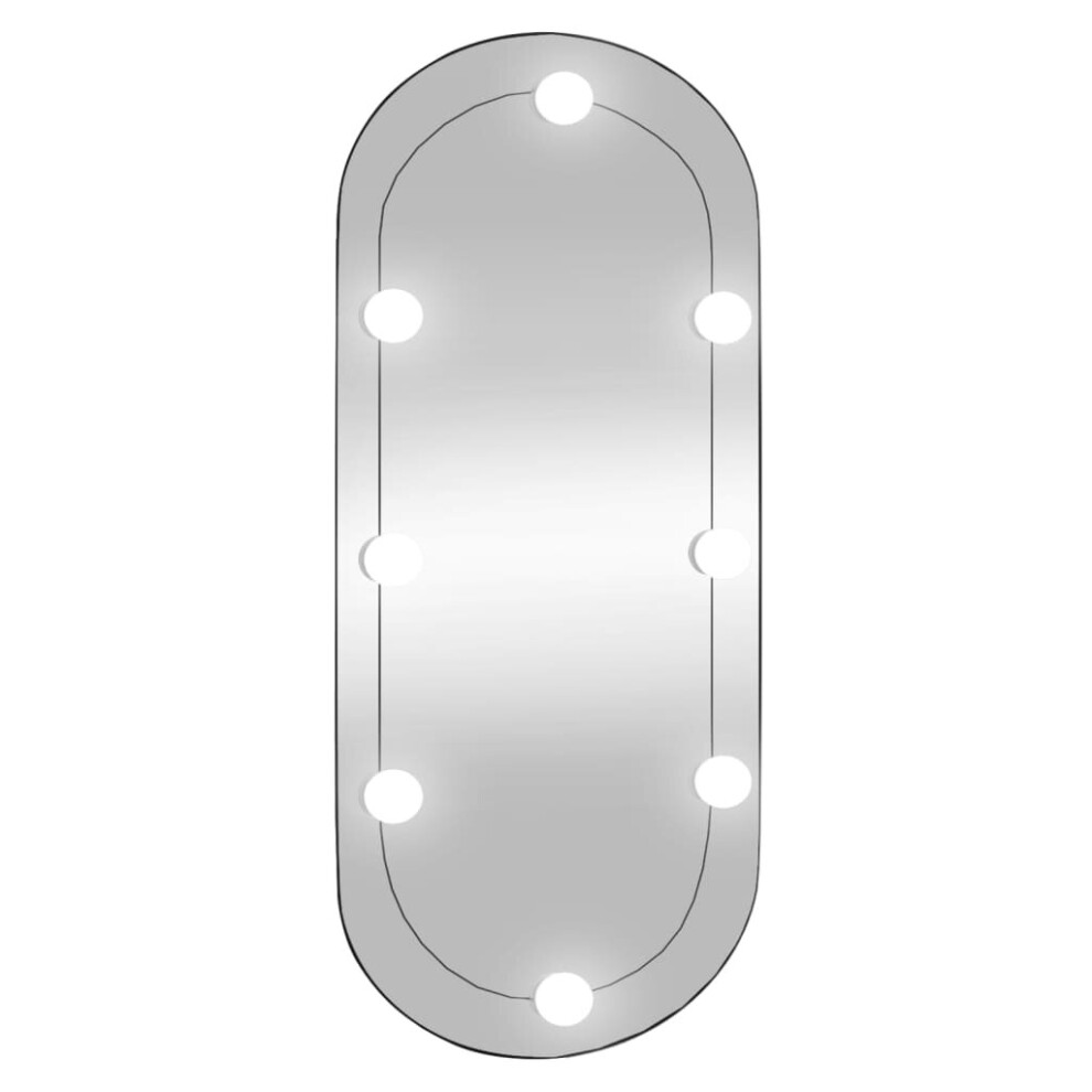 Vidaxl (35 X 80 Cm) Mirror Dressing Room Make Up Vanity Mirror Bedroom Wall Mirror Glass Light