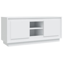 (white) vidaXL TV Cabinet TV Stand TV Unit Media Cabinet Sideboard Engineered Wood