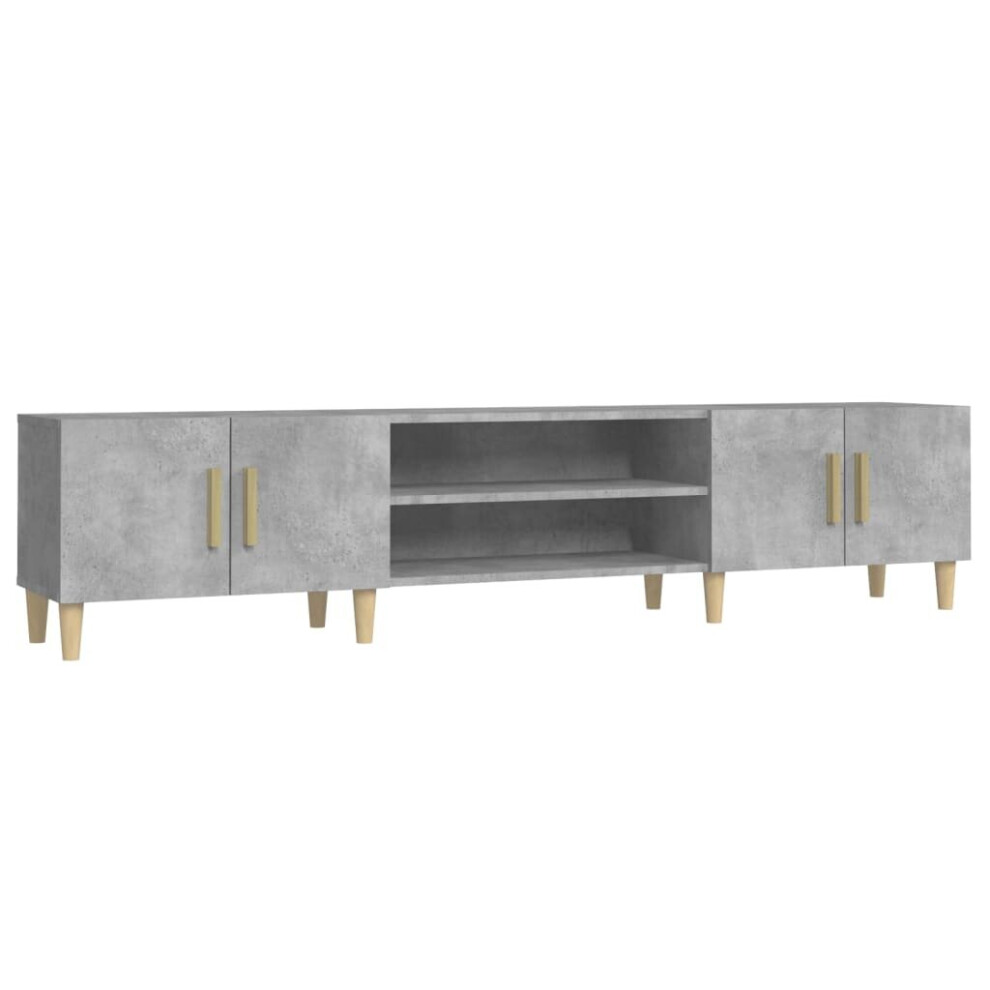 Vidaxl (Concrete Grey) Tv Cabinet Tv Stand Media Cabinet Tv Unit Sideboard Engineered Wood