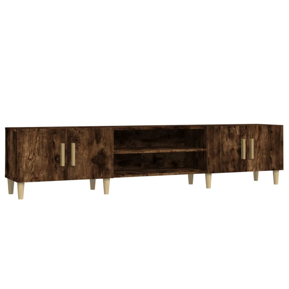 Vidaxl (Smoked Oak) Tv Cabinet Tv Stand Media Cabinet Tv Unit Sideboard Engineered Wood