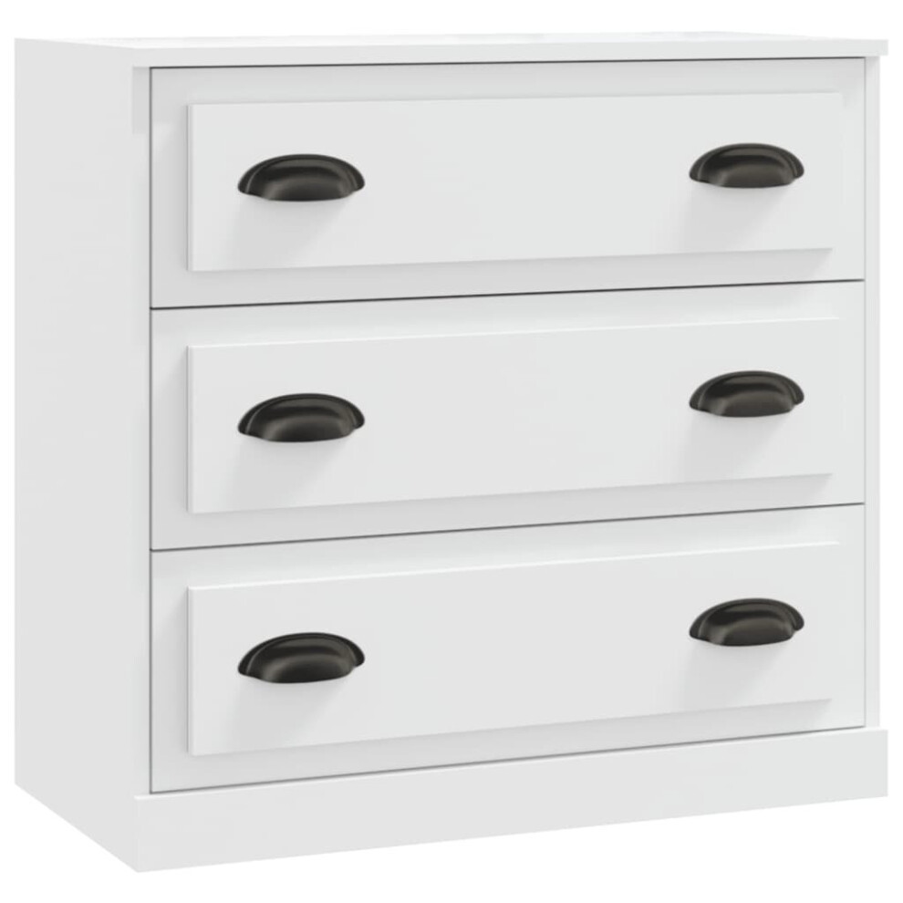 Vidaxl (White) Sideboard Cabinet Cupboard Highboard Home Organiser Engineered Wood