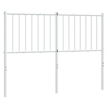 (white, 125 x 3 x 90 cm) vidaXL Metal Headboard Bed Header Bedroom Furniture Decor Metal Bed Headboard