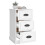VidaXL (white) vidaXL Bedside Cabinet Side Table Nightstand Side Cabinet Engineered Wood 5