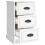 VidaXL (white) vidaXL Bedside Cabinet Side Table Nightstand Side Cabinet Engineered Wood 6