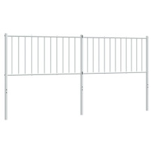 (white, 187 x 3 x 90 cm) vidaXL Metal Headboard Bed Header Bedroom Furniture Decor Metal Bed Headboard