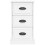 VidaXL (white) vidaXL Bedside Cabinet Side Table Nightstand Side Cabinet Engineered Wood 7