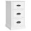 VidaXL (white) vidaXL Bedside Cabinet Side Table Nightstand Side Cabinet Engineered Wood 2