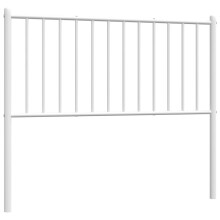 (white, 104.5 x 3 x 90 cm) vidaXL Metal Headboard Bed Header Bedroom Furniture Decor Metal Bed Headboard