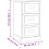 VidaXL (white) vidaXL Bedside Cabinet Side Table Nightstand Side Cabinet Engineered Wood 4