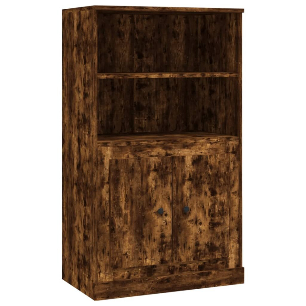 Vidaxl (Smoked Oak) Highboard High Sideboard Side Cabinet Storgae Cupboard Engineered Wood