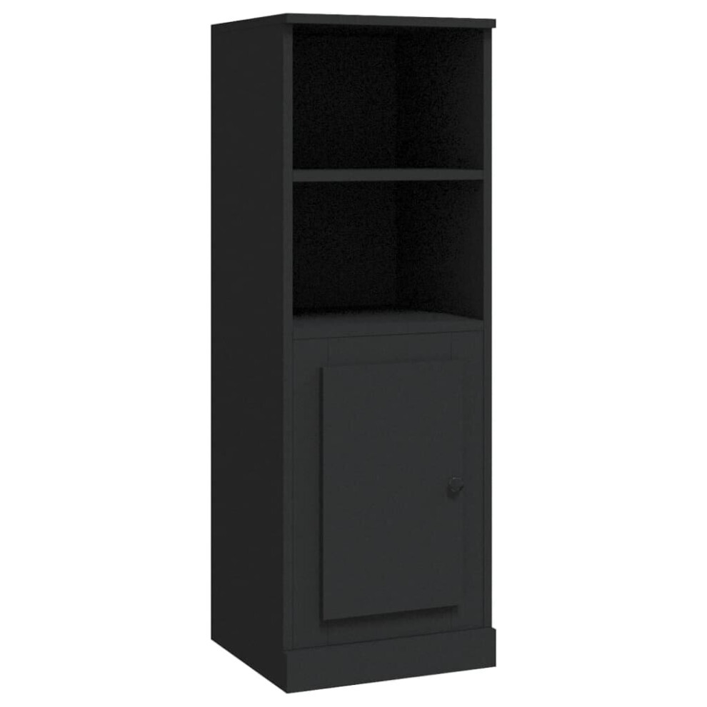 Vidaxl (Black) Highboard High Sideboard Side Cabinet Storgae Cupboard Engineered Wood