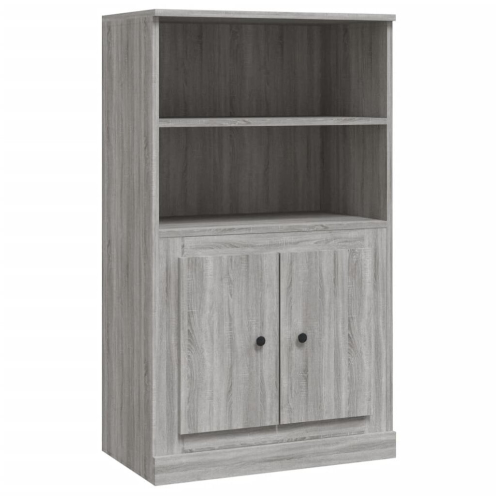 Vidaxl ( Sonoma) Highboard High Sideboard Side Cabinet Storgae Cupboard Engineered Wood Grey