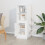VidaXL (high gloss white) vidaXL Highboard High Sideboard Side Cabinet Storgae Cupboard Engineered Wood 3