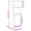VidaXL (high gloss white) vidaXL Highboard High Sideboard Side Cabinet Storgae Cupboard Engineered Wood 4