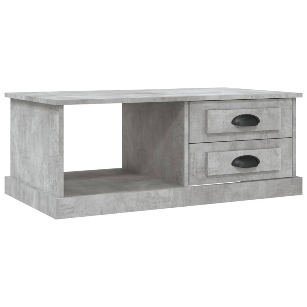 Vidaxl (Concrete Grey) Coffee Table Dining Table Accent Side Tea End Table Engineered Wood Brown,Grey