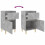VidaXL (concrete grey, 1 pcs) vidaXL Bedside Cabinets Bedside Table Nightstand Table Side Table End Table 9