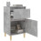 VidaXL (concrete grey, 1 pcs) vidaXL Bedside Cabinets Bedside Table Nightstand Table Side Table End Table 5