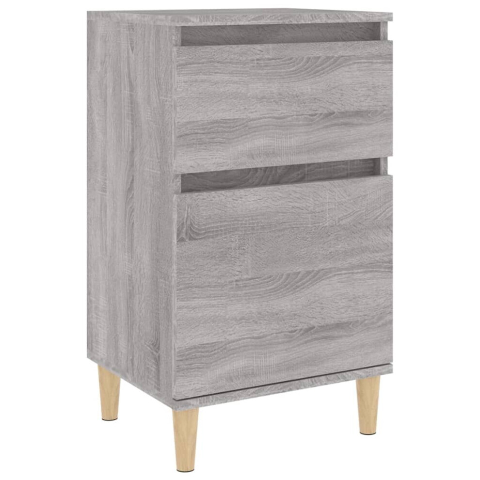 Vidaxl (Grey Sonoma, 1 Pcs) Bedside Cabinets Bedside Table Nightstand Table Side Table End Table