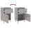 VidaXL (grey sonoma, 2 pcs) vidaXL Bedside Cabinets Bedside Table Nightstand Table Side Table End Table 9