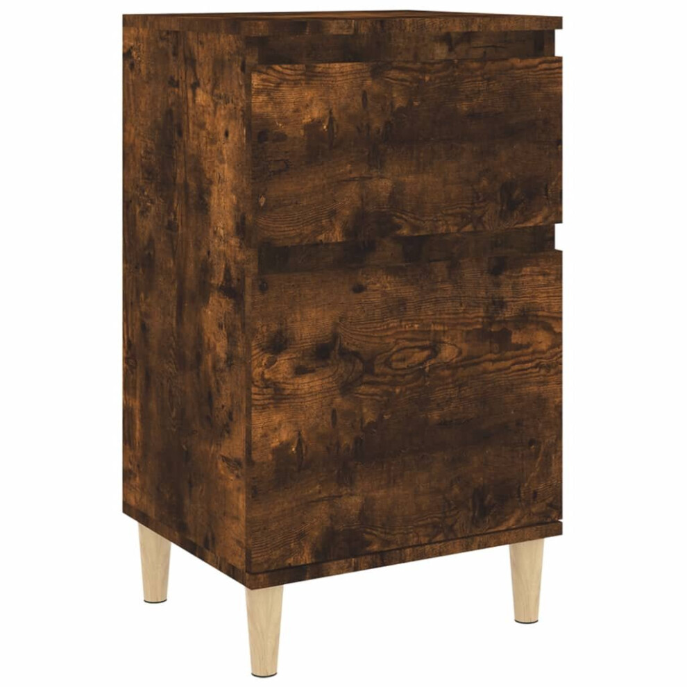 Vidaxl (Smoked Oak, Pcs) Bedside Cabinets Bedside Table Nightstand Table Side Table End Table Size 1