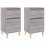 VidaXL (grey sonoma, 2 pcs) vidaXL Bedside Cabinets Bedside Table Nightstand Table Side Table End Table 2