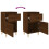 VidaXL (brown oak, 2 pcs) vidaXL Bedside Cabinets Bedside Table Nightstand Table Side Table End Table 9