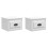VidaXL (high gloss white, 2 pcs) vidaXL Wall-mounted Bedside Cabinets Floating Nightstand Bedroom Side Table 2