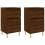 VidaXL (brown oak, 2 pcs) vidaXL Bedside Cabinets Bedside Table Nightstand Table Side Table End Table 1