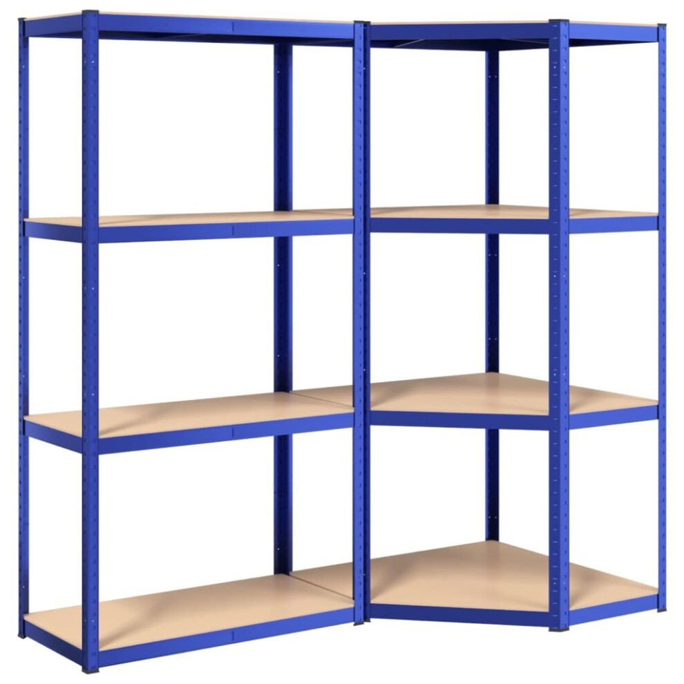 (blue, 75 x 75 x 160 cm/ 2 piece) vidaXL 2/3/4/5x 4-Layer Shelves Rack Storage Shelf Multi Colours Multi Sizes